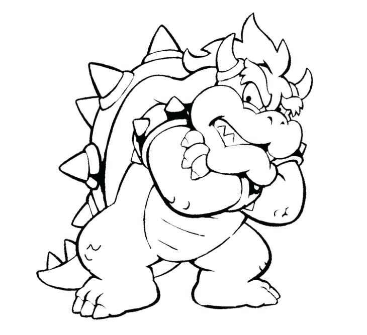 730x667 Bowser Coloring Pages Murs France Org Regarding Page Idea 17