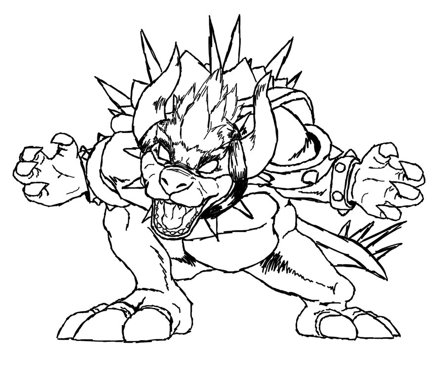 900x741 Dry Bowser Coloring Pages Dry Bowser Drawing At Getdrawings Free