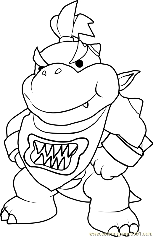 517x800 Bowser Coloring Page Bowser Jr Coloring Page Free Super Mario
