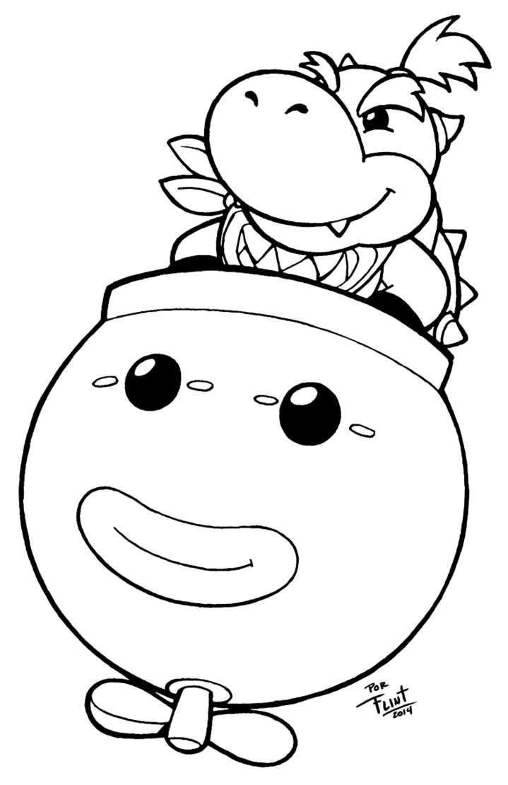 719x1110 25 Bowser Jr Coloring Pages Pictures Free Coloring Pages