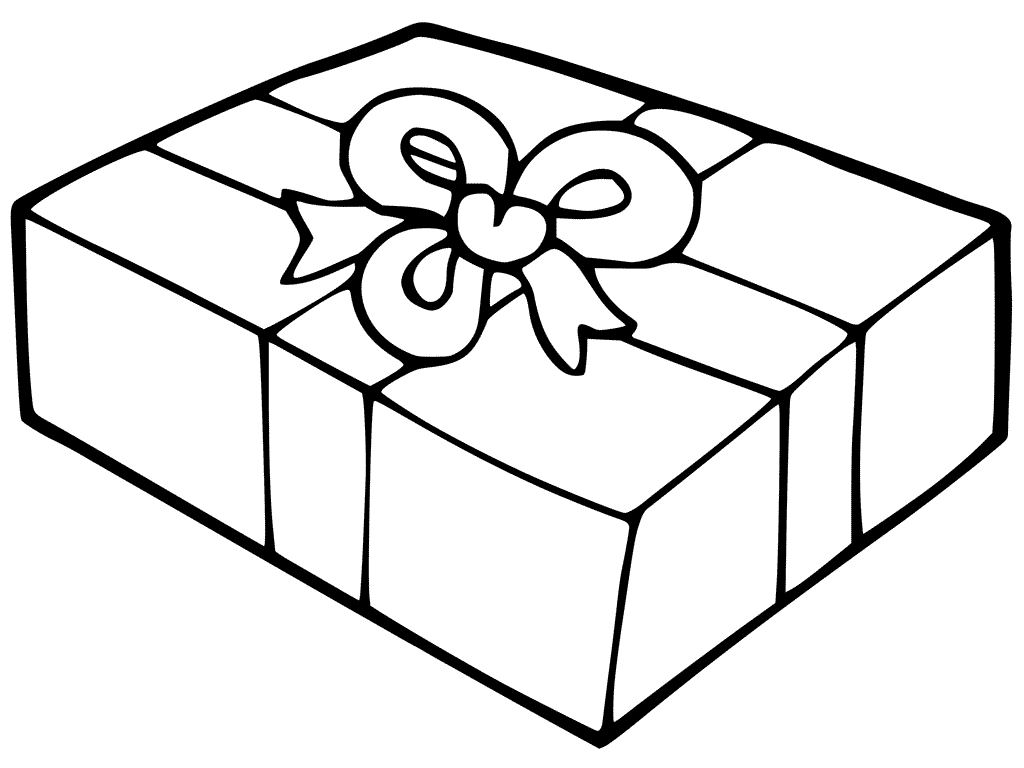 1024x768 Christmas Gift Boxes Coloring Pages