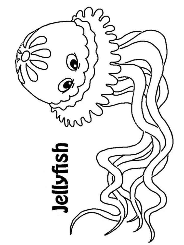 750x1000 Top 64 Jellyfish Coloring Pages