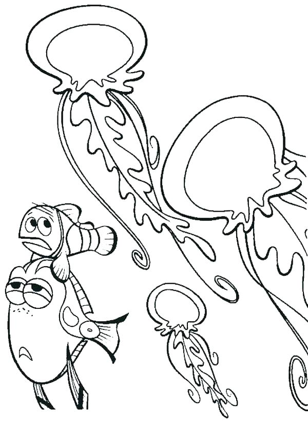 600x849 Coloring Pages Of Jellyfish Jellyfish Coloring Page Jellyfish