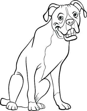 354x450 Boxer Dog Coloring Pages Boxer Dog Coloring Pages Boxer Dog