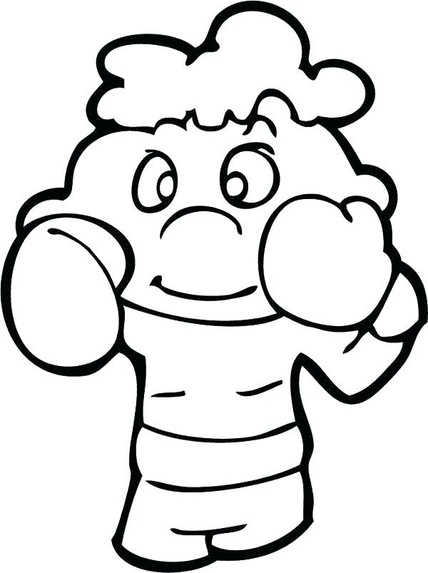 600x803 Boxing Gloves Coloring Pages Boxing Coloring Page Staggering Sport