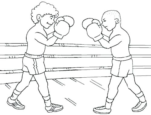 500x379 Boxing Gloves Coloring Pages Boxing Gloves Coloring Pages Plus