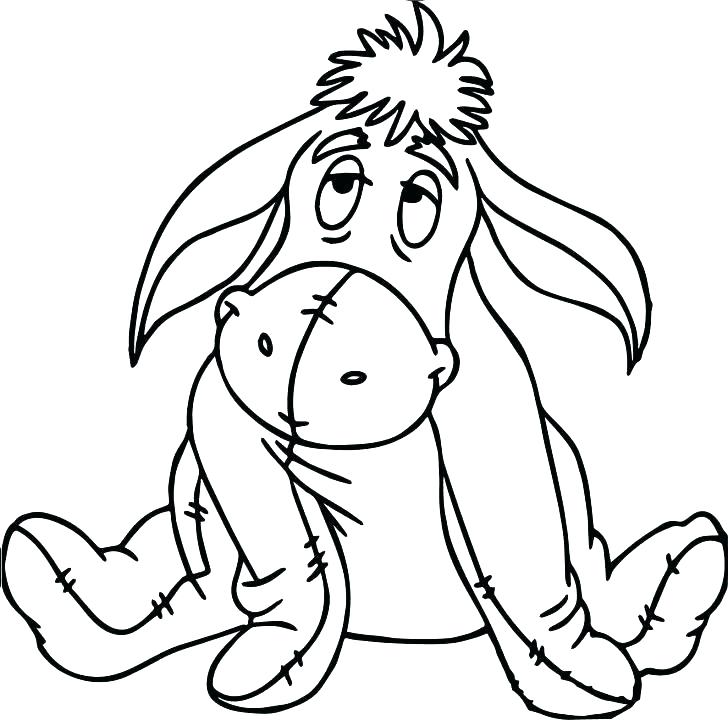 728x720 Donkey Coloring Page Donkey Coloring Pages Boxing Gloves Coloring