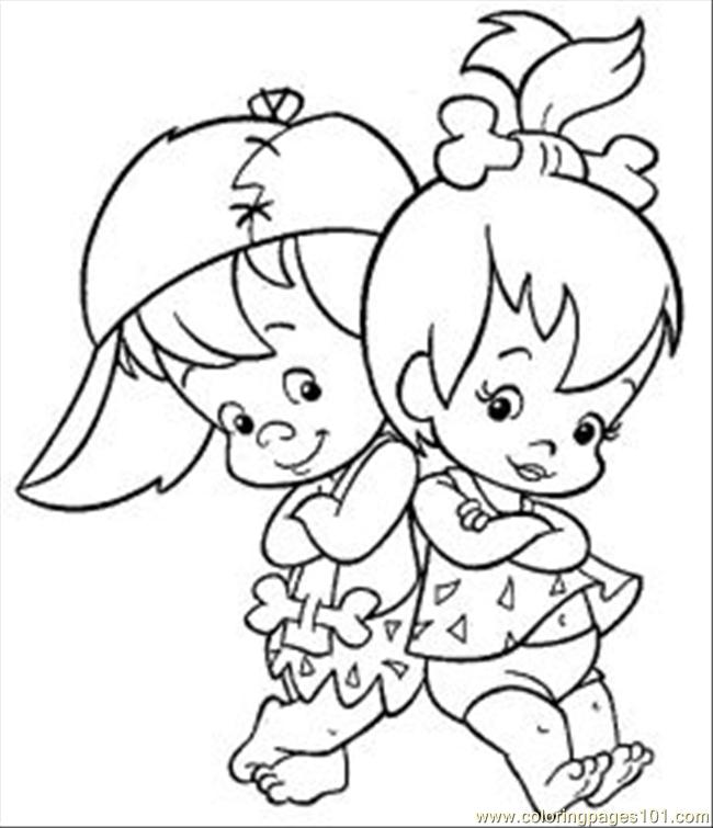 650x755 Flintstones Coloring Pages Free Printable Kids Art Pictures Girl