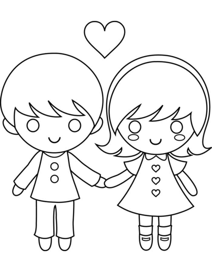 700x900 Girl And Boy Coloring Pages To Download And Print For Free
