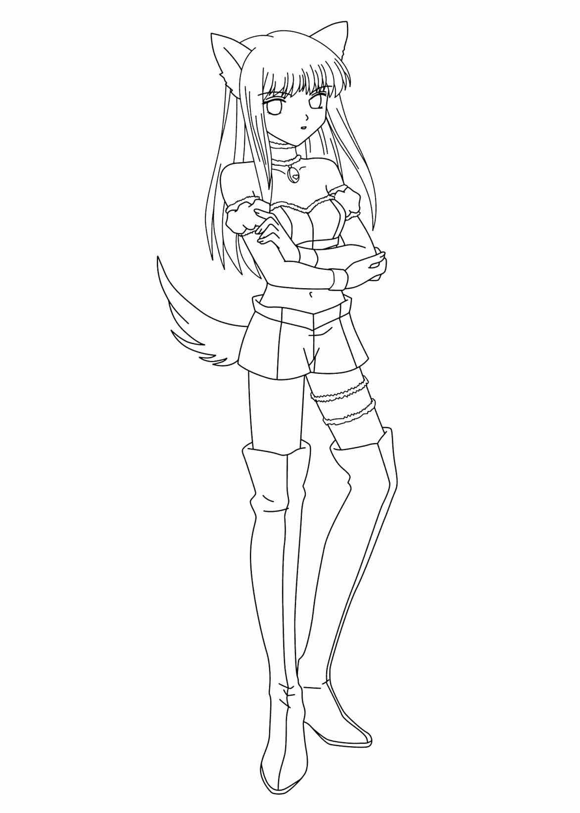 1172x1642 Nice Anime Boy And Girl Coloring Pages Kiss Page M