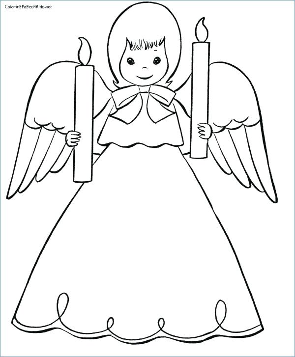 600x727 Christmas Angel Coloring Page 8 Pics Of Beautiful Angel Coloring