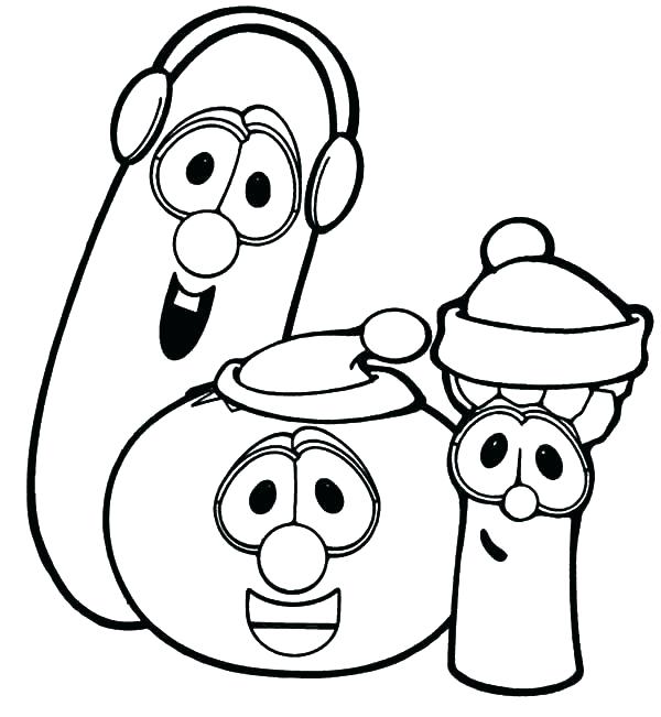 600x651 Veggie Tales Coloring Pages Boy Coloring Page Veggie Tales