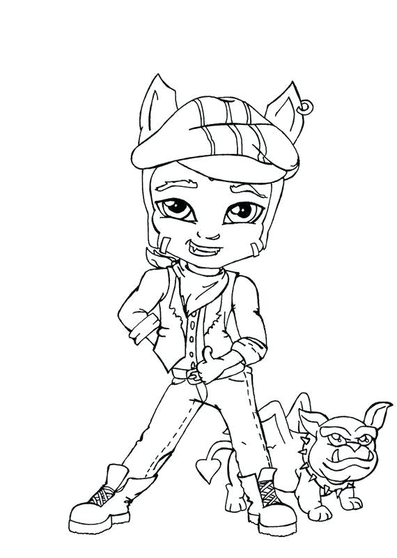 570x800 Monster High Clawdeen Colouring Pages Monster Color Page Monster
