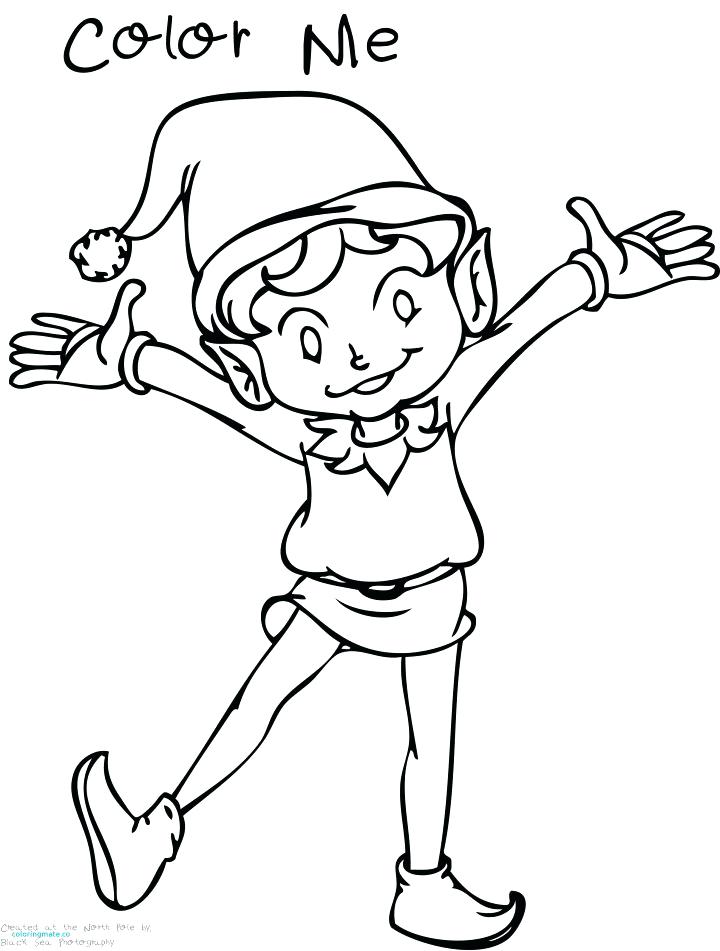 720x951 Elf On The Shelf Coloring Pages Together With Elf Coloring Pages