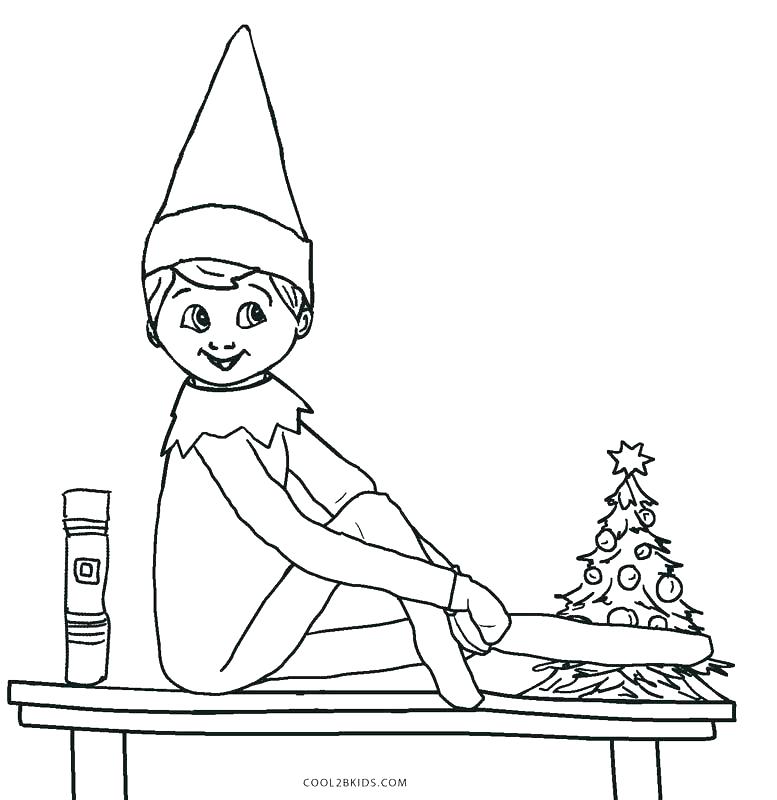 777x800 Elf Coloring Page Cute Boy Elf Coloring Page Elf Coloring Pages