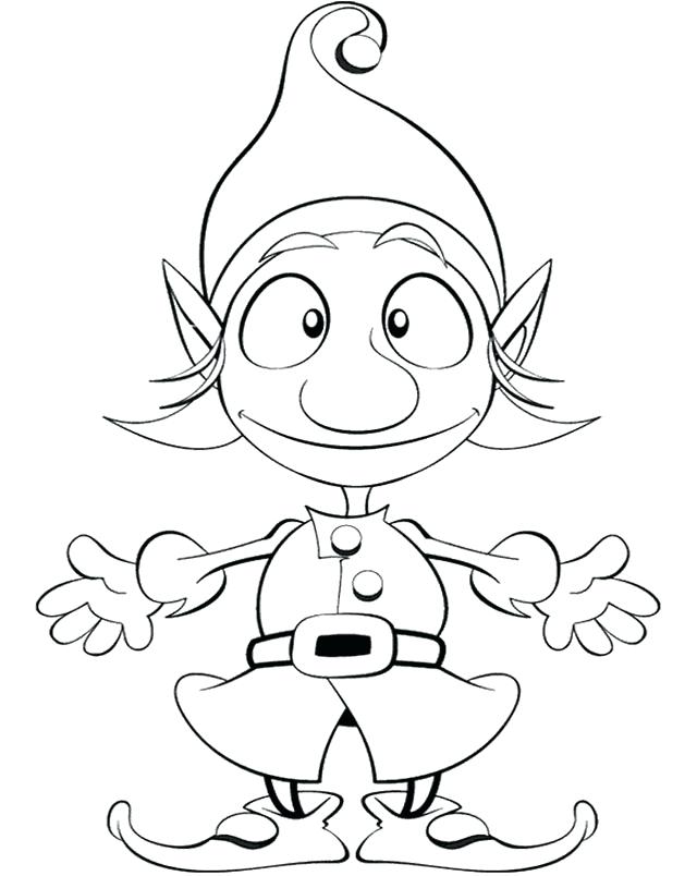 640x804 Elf Coloring Pages Elves Coloring Pages Pic Singular For Kids