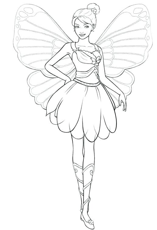 516x757 Coloring Pages For Boys Fairy Barbie Girls Of Printable Fo