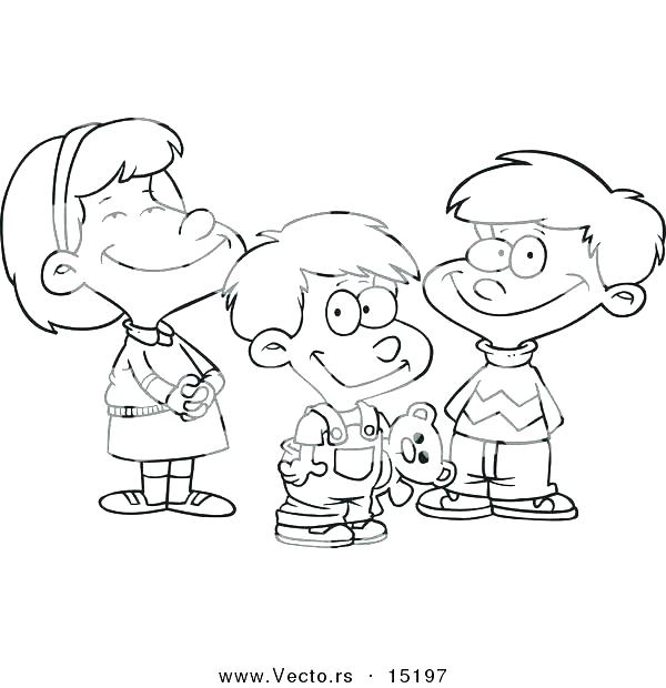 600x620 Coloring Pages Boy
