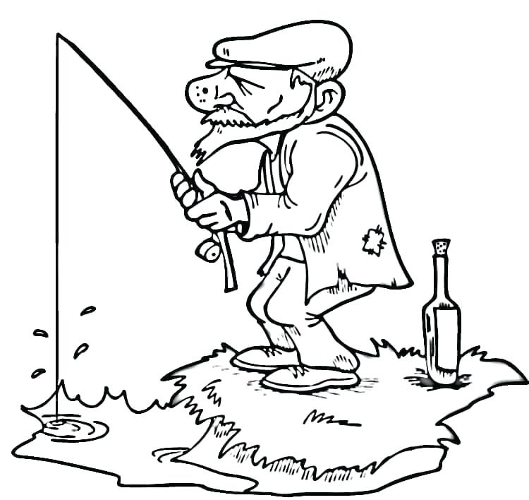 750x708 Coloring Pages Boy Fishing Fishing Coloring Pages Printable