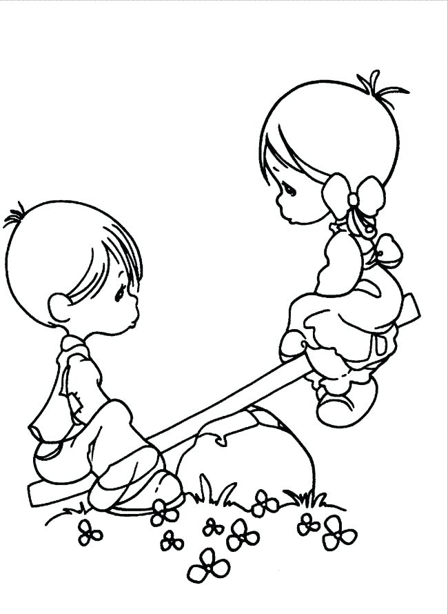Boy Girl Coloring Pages