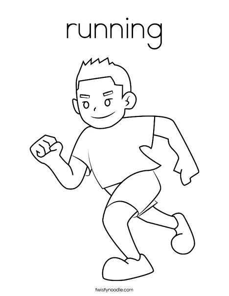 468x605 Running Coloring Pages Boy Running Coloring Page Sports Shoes