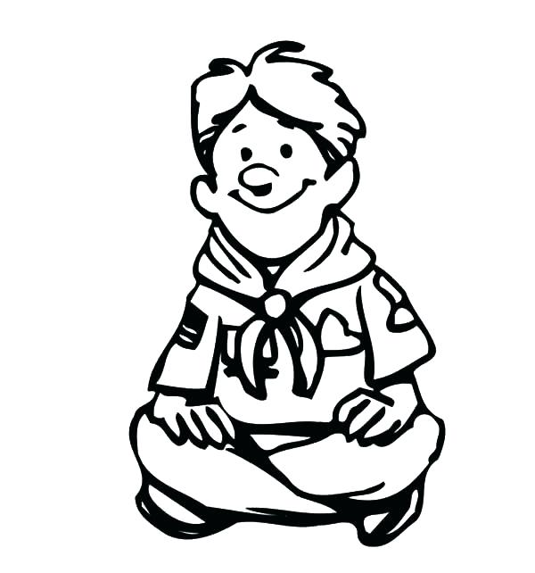 600x642 Boy Scout Coloring Pages Printable Coloring Pages For Boyfriends