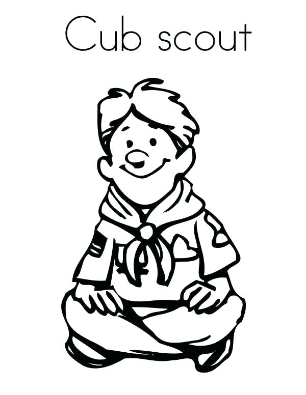 600x776 Boy Scout Coloring Pages Tiger Cub Scout Coloring Pages Boy Scout