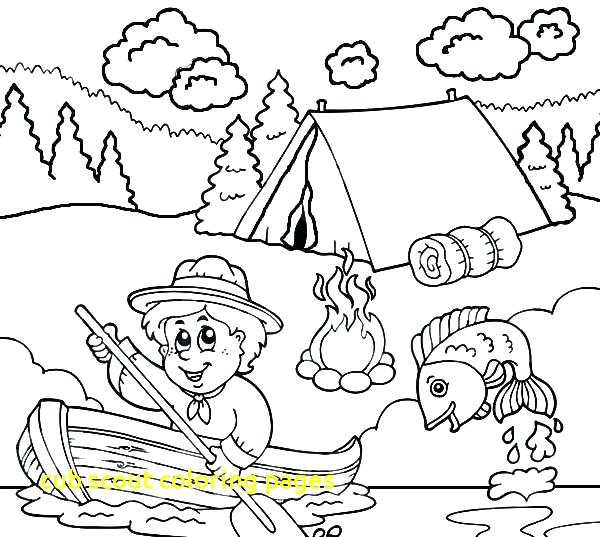 600x537 Cub Scout Coloring Pages Boy Scout Coloring Pages Everything Is