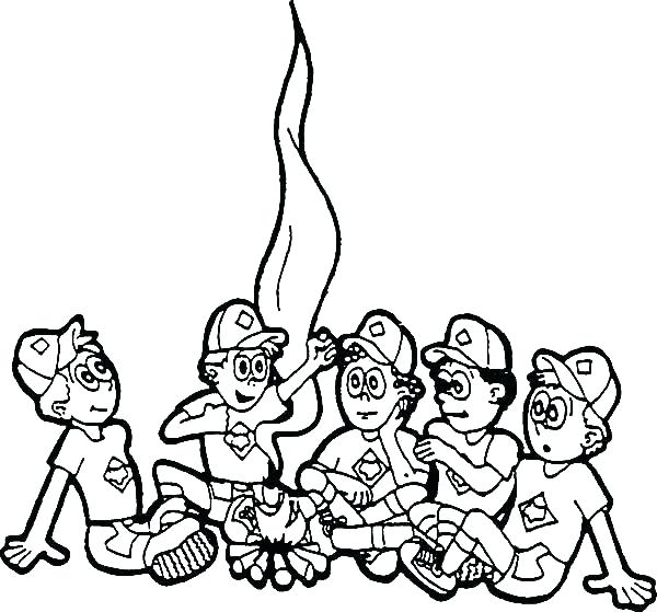 600x559 Boy Scout Coloring Pages Boy Scout Coloring Book Boy Scout