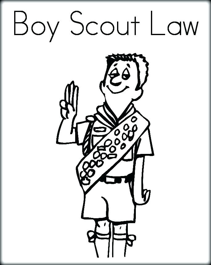 685x861 Boy Scout Coloring Pages Boy Scout Coloring Pages Girl Scout