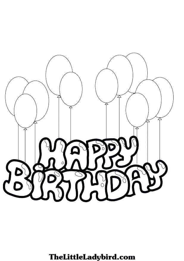 618x874 Happy Birthday Coloring Pages