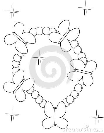 355x450 Charm Bracelet Coloring Pages