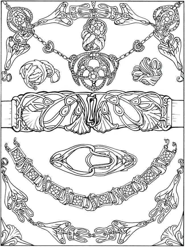 650x865 Jewelry Coloring Pages Printable Coloring Page By Publications Art