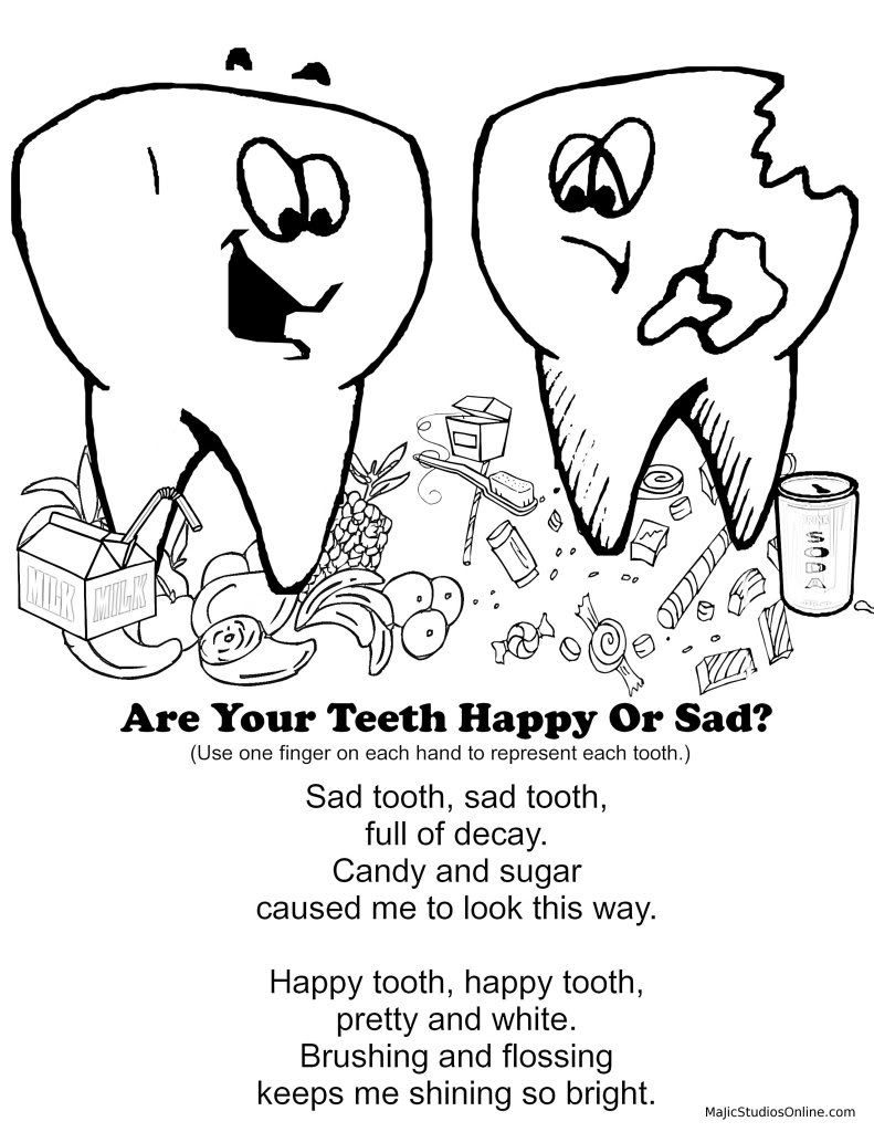 791x1024 Coloring Pages Of Teeth
