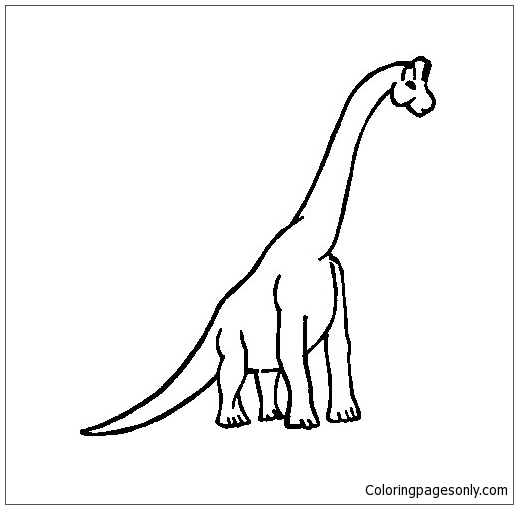 518x509 Dinosaur Brachiosaurus Coloring Page