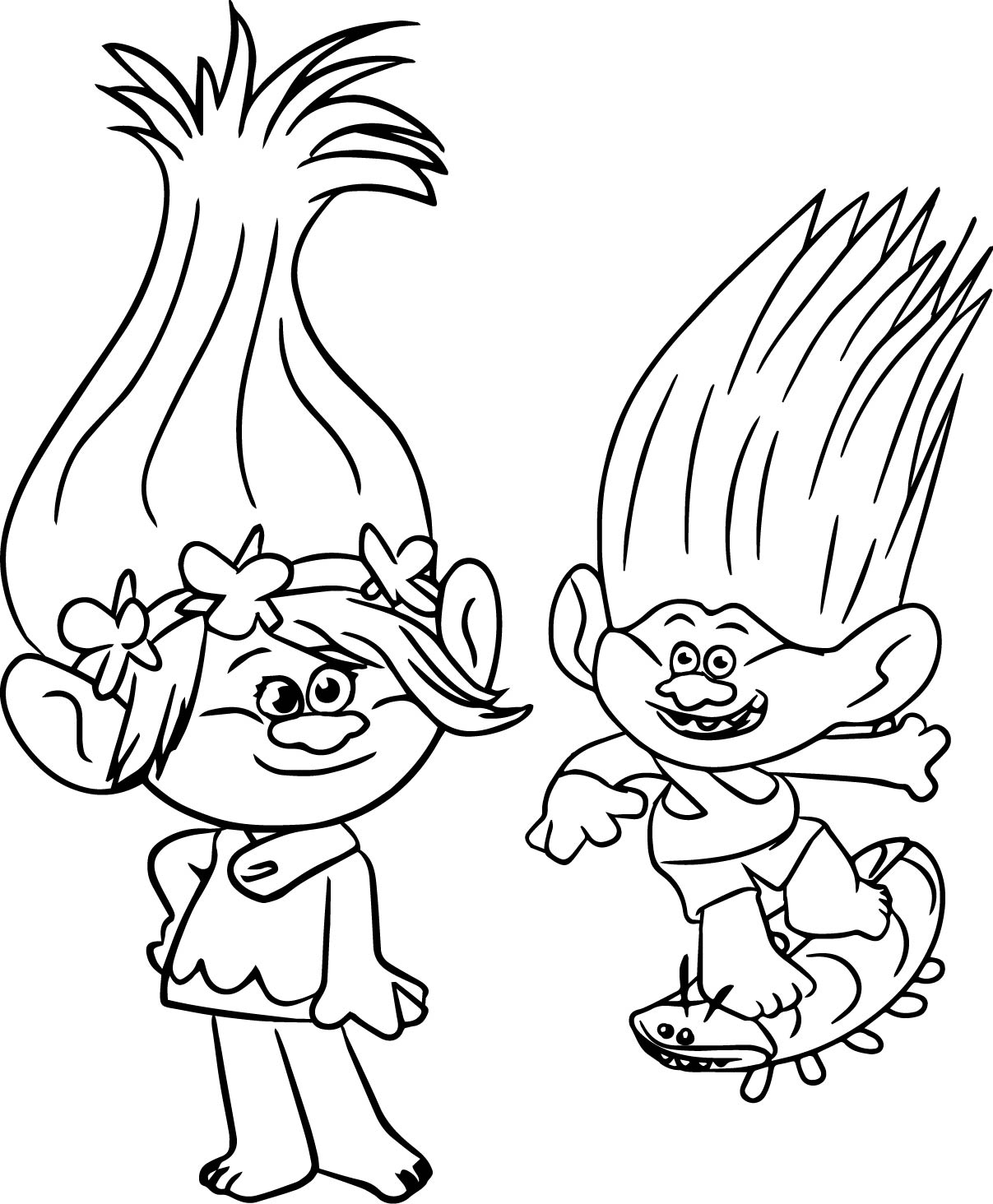 1207x1464 New Trolls Coloring Pages Branch And Poppy