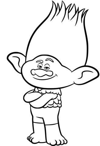 329x479 Treasure Troll Coloring Page
