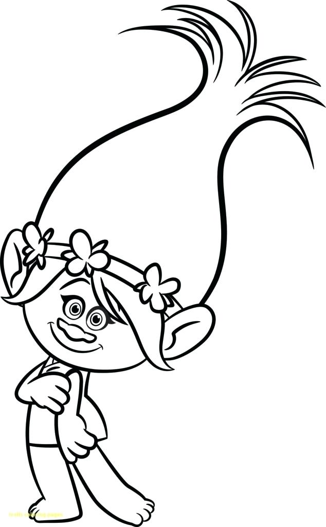 634x1024 Troll Coloring Pages Poppy From Trolls 2 Coloring Page Trolls