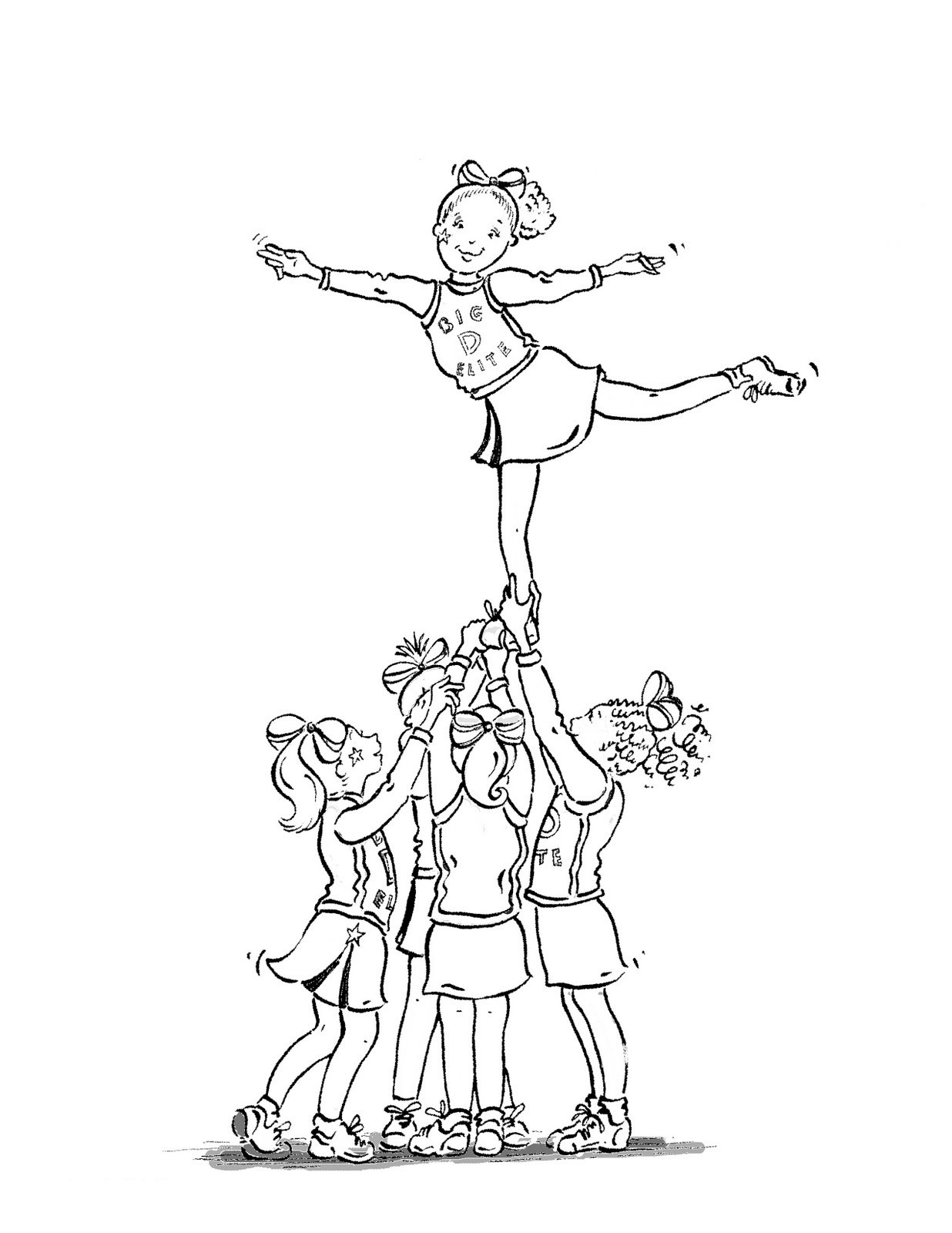 1236x1600 Cheer Coloring Pages Freecolorngpages.co