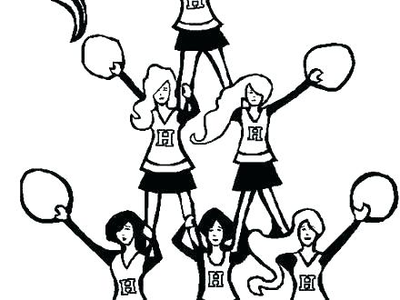 440x330 Cheerleader Coloring Pages Related Post Minnie Mouse Cheerleader