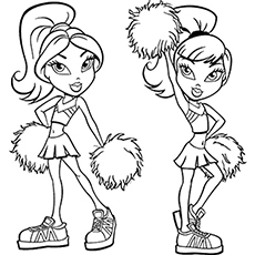 230x230 Cheerleading Coloring Pages Get Bubbles