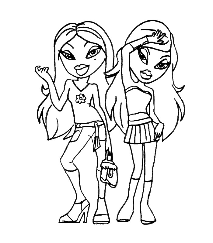 700x800 Free Printable Bratz Coloring Pages For Kids