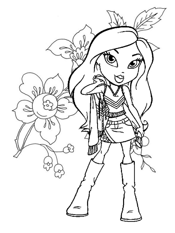 600x800 Bratz Coloring Pages Free Black And White Coloring Pages Of Bratz