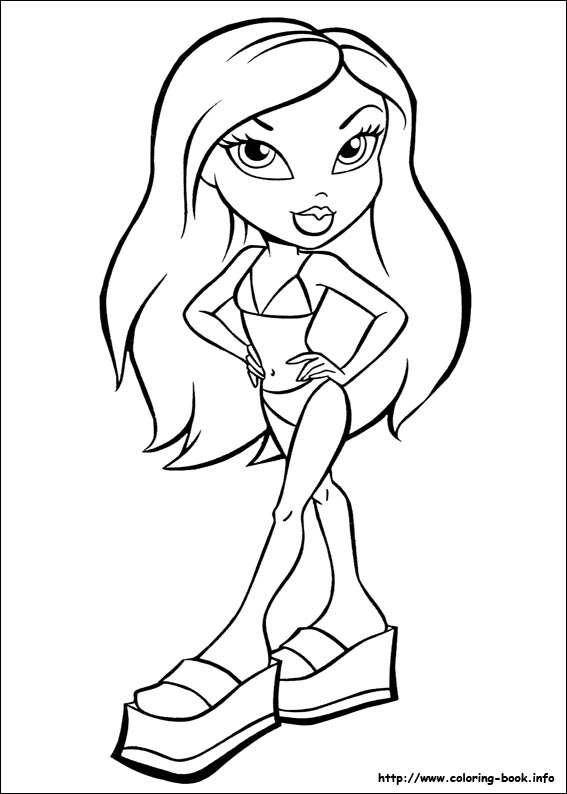 567x794 Bratz Coloring Pages