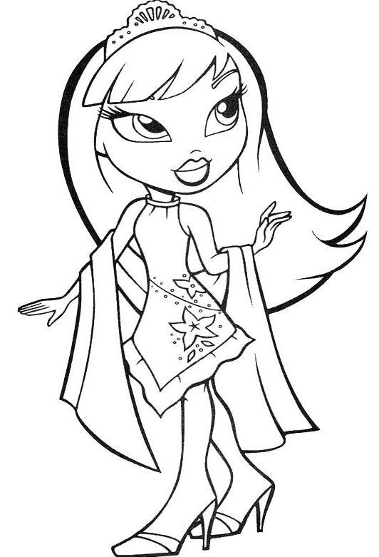 532x781 Free Bratz Coloring Pages 5