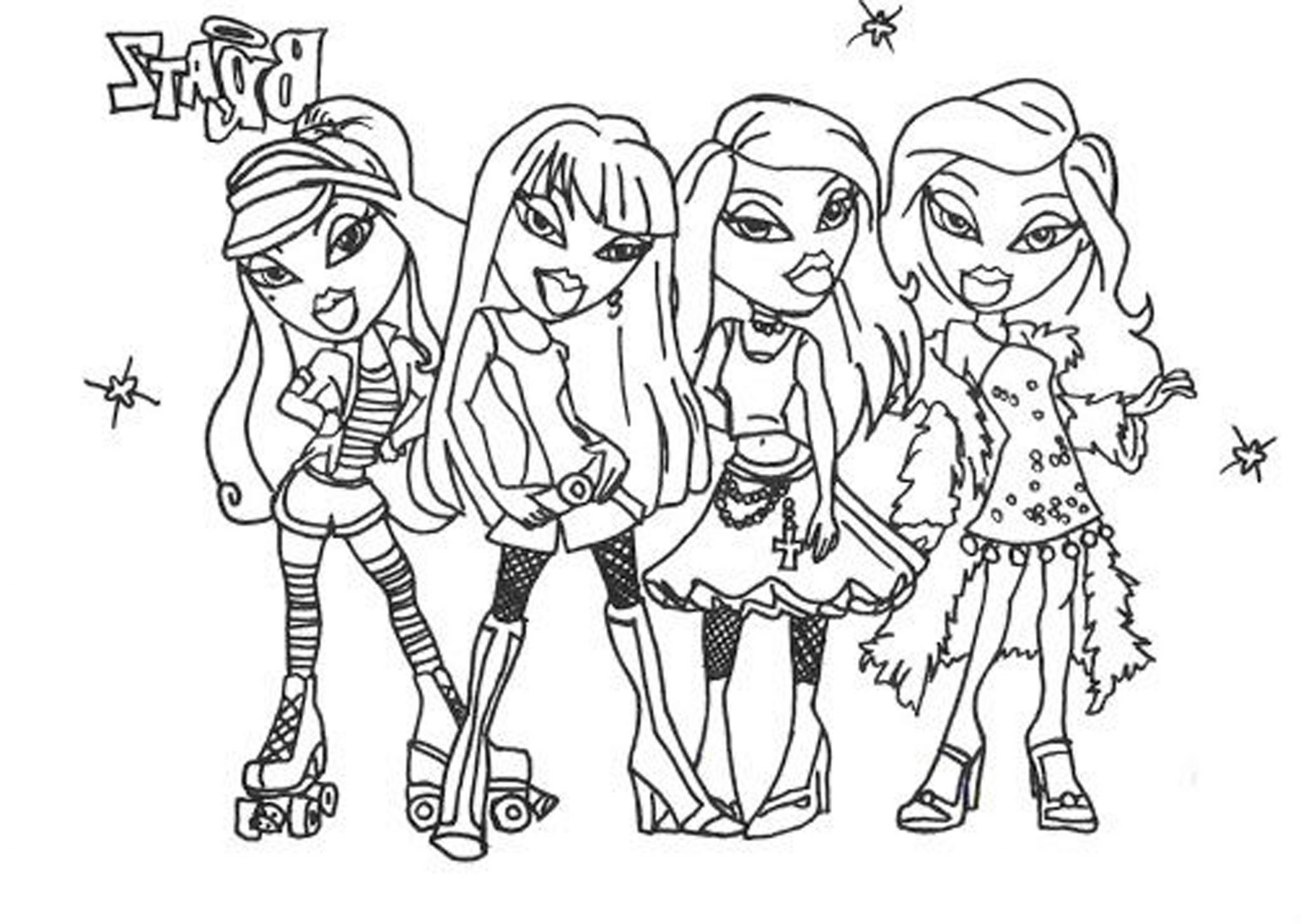 2048x1456 Bratz Coloring Pages For Girls