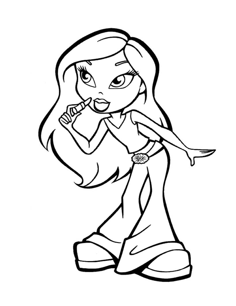 820x1060 Bratz Colouring Pages Yasmin