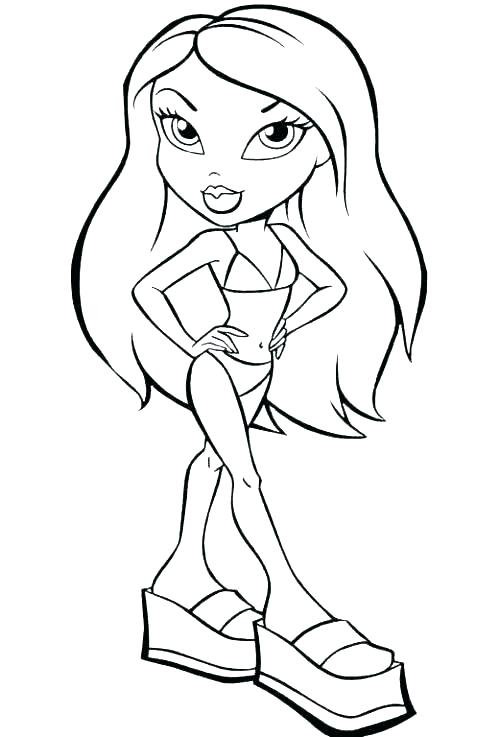500x737 Bratz Coloring Pages Impair.co