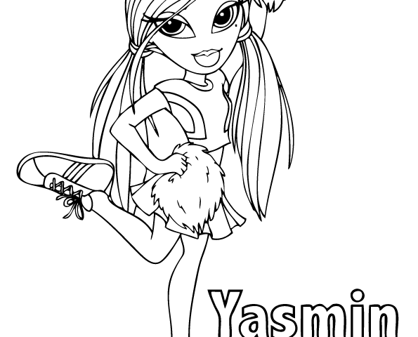 595x480 Bratz Yasmin Coloring Pages Printable(4)