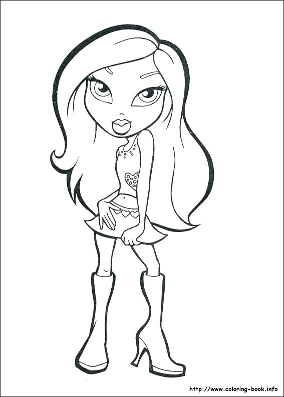 567x794 Bratz Color Pages Coloring Book Also Coloring Pages Of Index